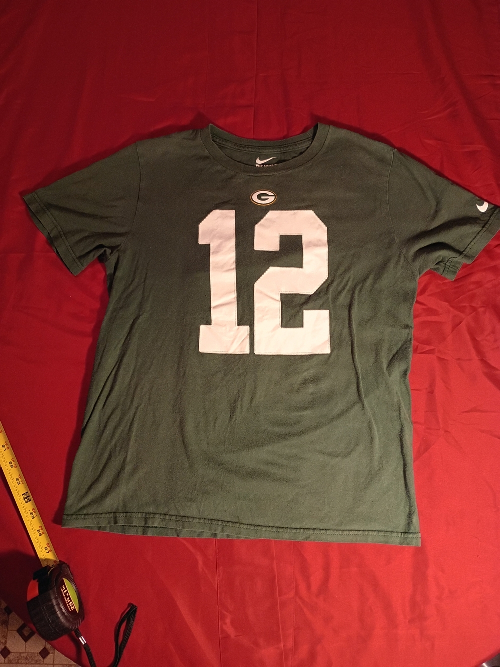 Nike Green Packers #12 Short-Sleeve Jersey Tee